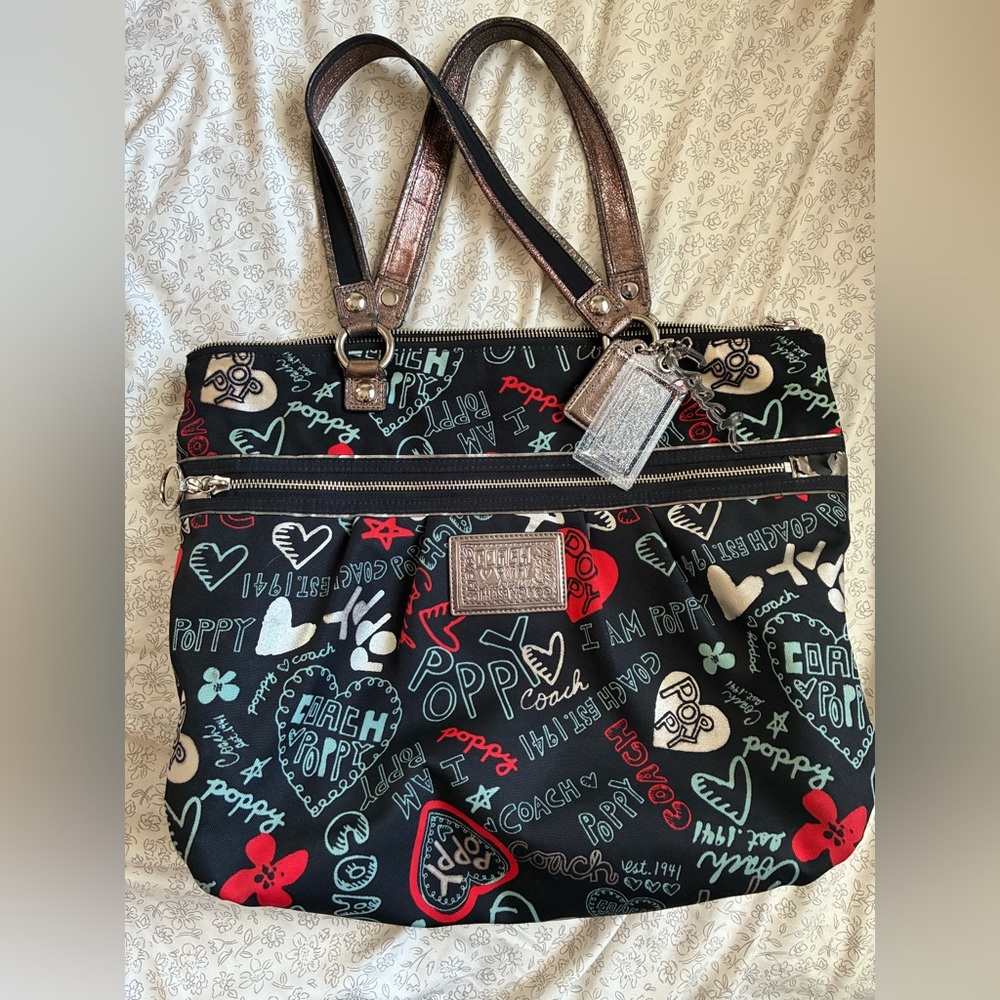 2000s Coach Poppy Tote Bag